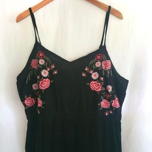 No brand embroidered floral dress 2x